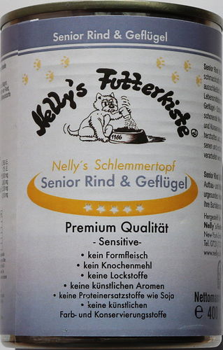 Nelly`s Schlemmertopf Senior Rind & Geflügel, 400g